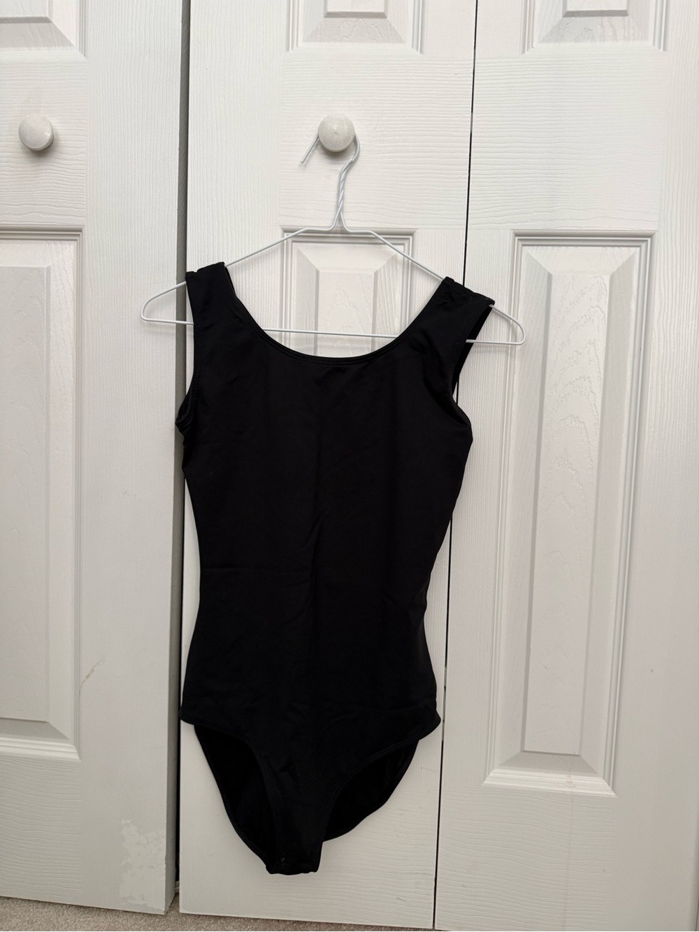 Women's Black Sleeveless Dance Bodysuit